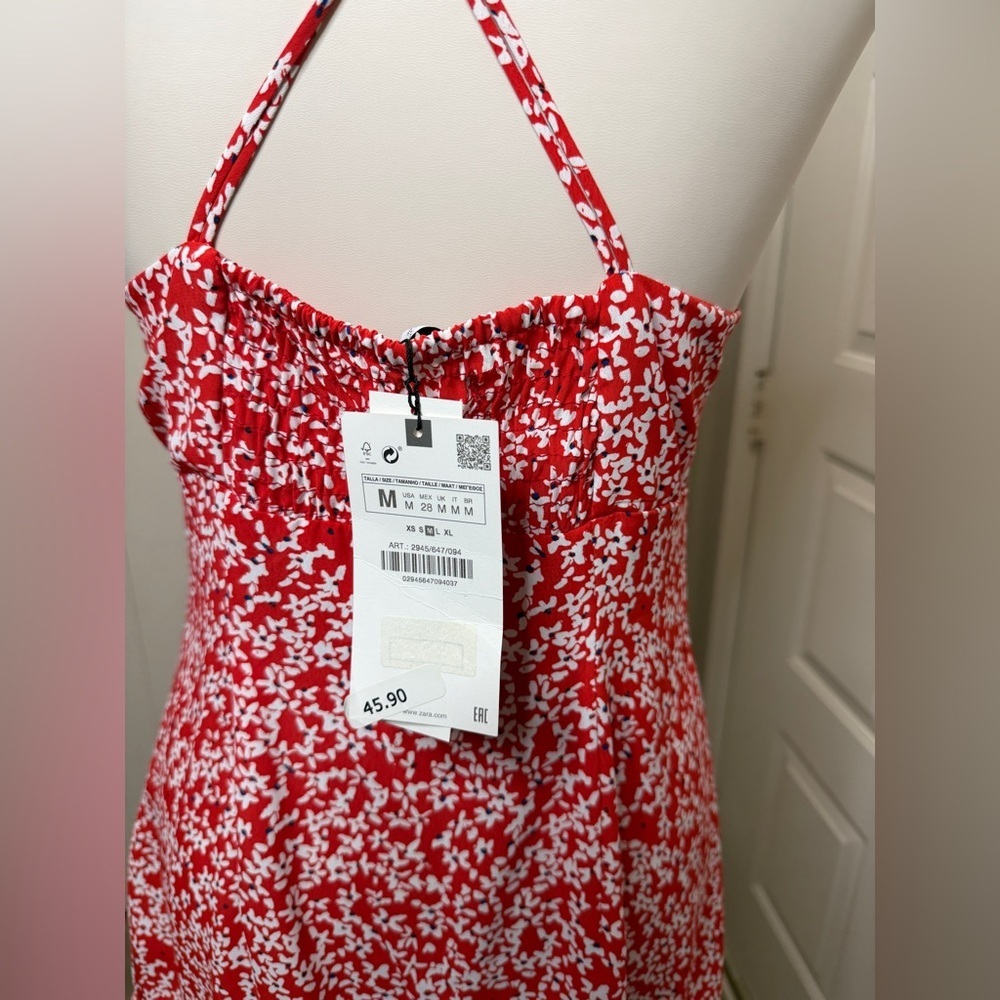 Zara Scarlet Floral Mini Dress - Picture 4 of 7
